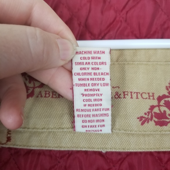 Abercrombie & Fitch army green hooded jacket - Picture 3 of 7